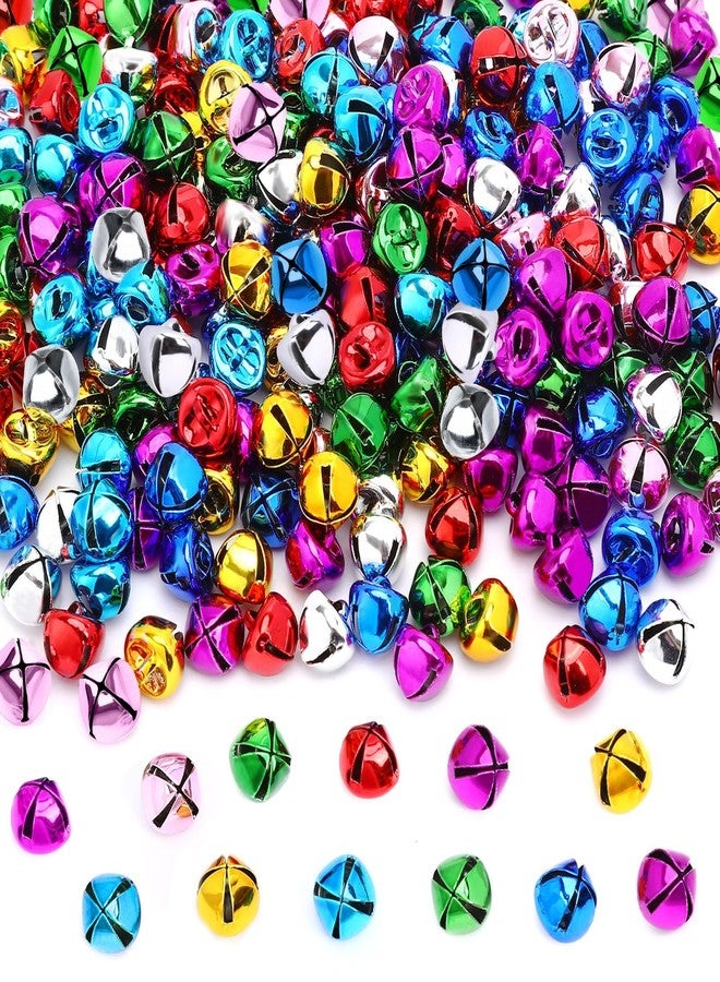 Augshy 120 Pieces Multicolour Jingle Bells, 2/5 Inch Craft Bell Bulk for Christmas Home and Pet Decorations Xmas Decor Party Favors Supplies - Image 1
