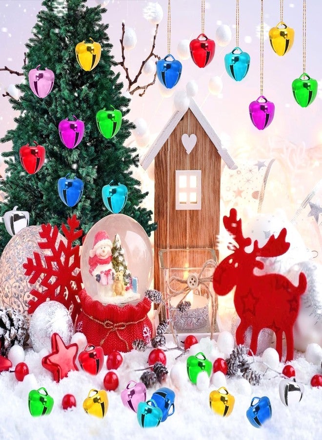 Augshy 120 Pieces Multicolour Jingle Bells, 2/5 Inch Craft Bell Bulk for Christmas Home and Pet Decorations Xmas Decor Party Favors Supplies - Image 4