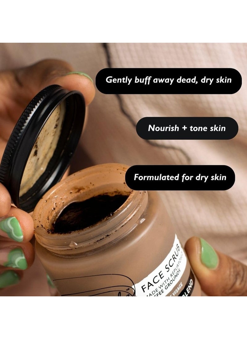 UpCircle - Coffee Face Scrub Citrus Blend For Normal Dry Skin 100ml Sha Butter Coconut Rosehip Oil Natural Vegan Face Exfoliator For Soft Smooth Skin - Image 1