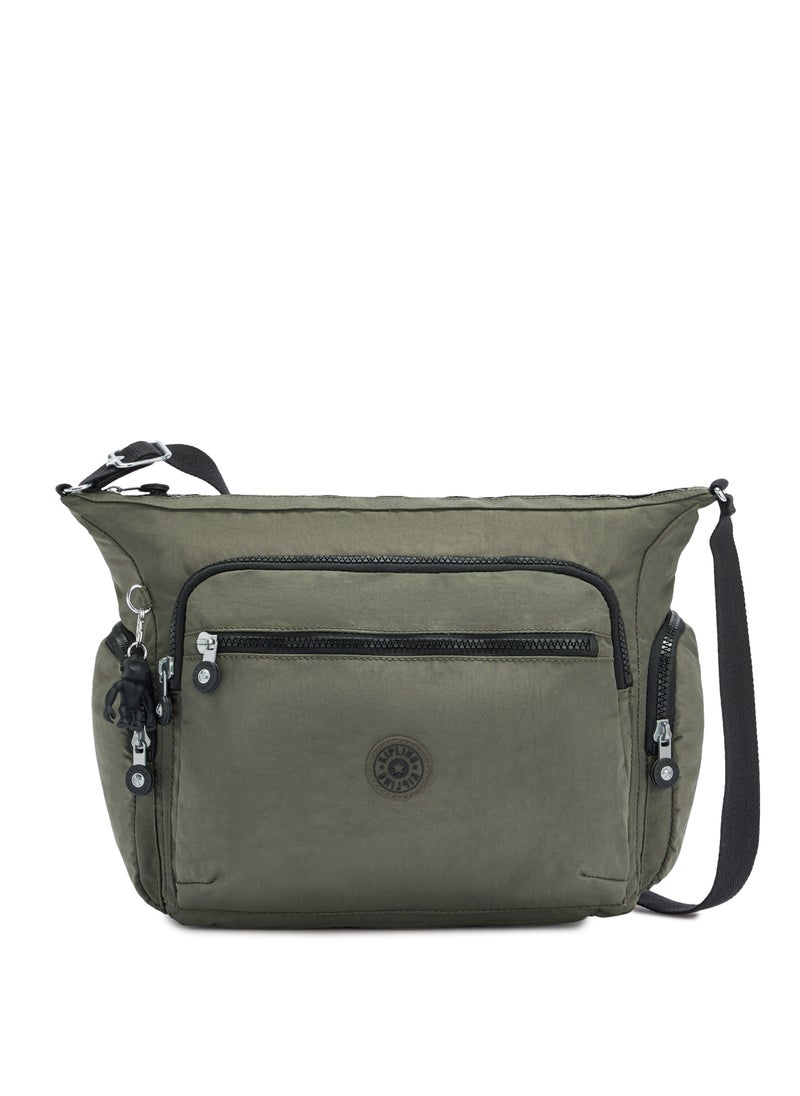kipling - Gabbie Medium Crossbody Bag Green Moss - Image 1