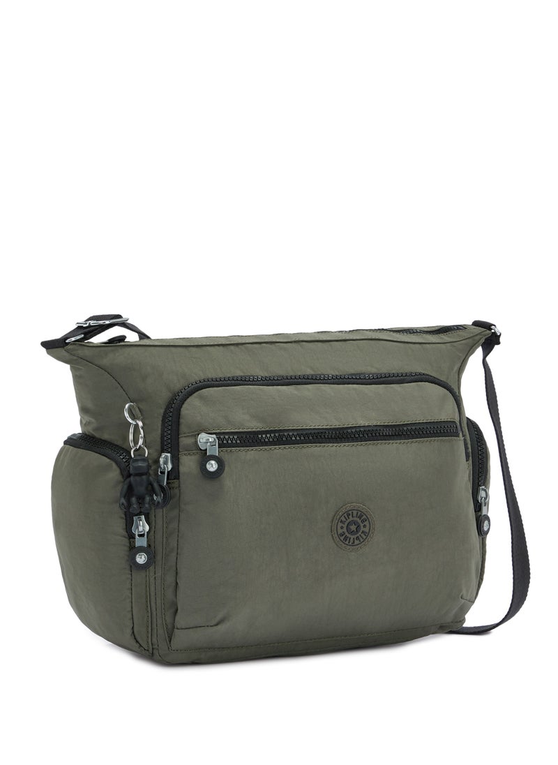 kipling - Gabbie Medium Crossbody Bag Green Moss - Image 1