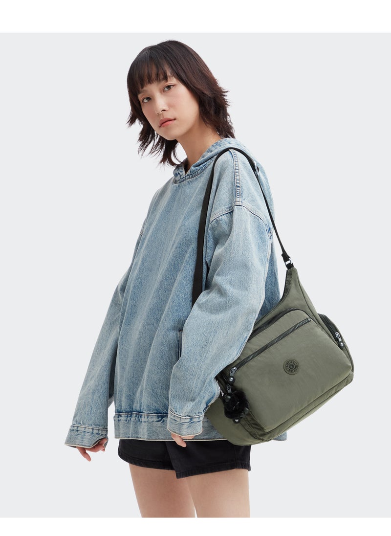 kipling - Gabbie Medium Crossbody Bag Green Moss - Image 1