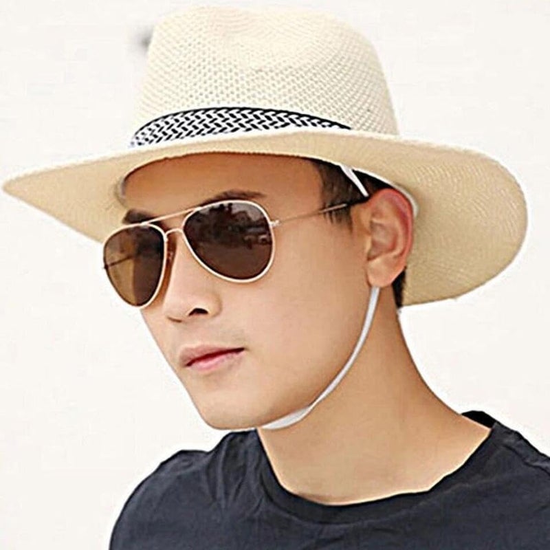 CLOTHERA Summer Paper Panama Jazz Beach Hats for Men & Women - Image 5
