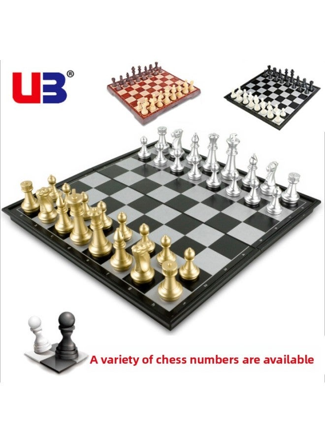 لعبة الشطرنج المغناطيسية AIA U3 باللونين الذهبي والفضي القابلة للطي لتطوير الذكاء