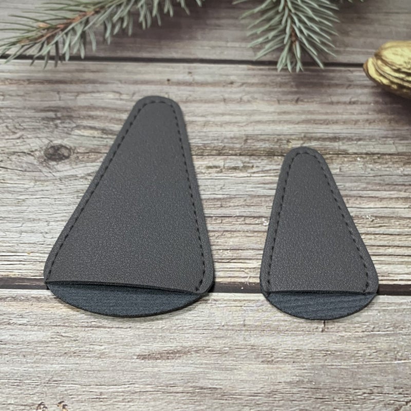 Fashion Beauty Cutters Large Small Size Protective Case Thickened Storage Case 12 Color Printable Logo Eyebrow Cutters Makeup Cutters Leather Case - Image 1