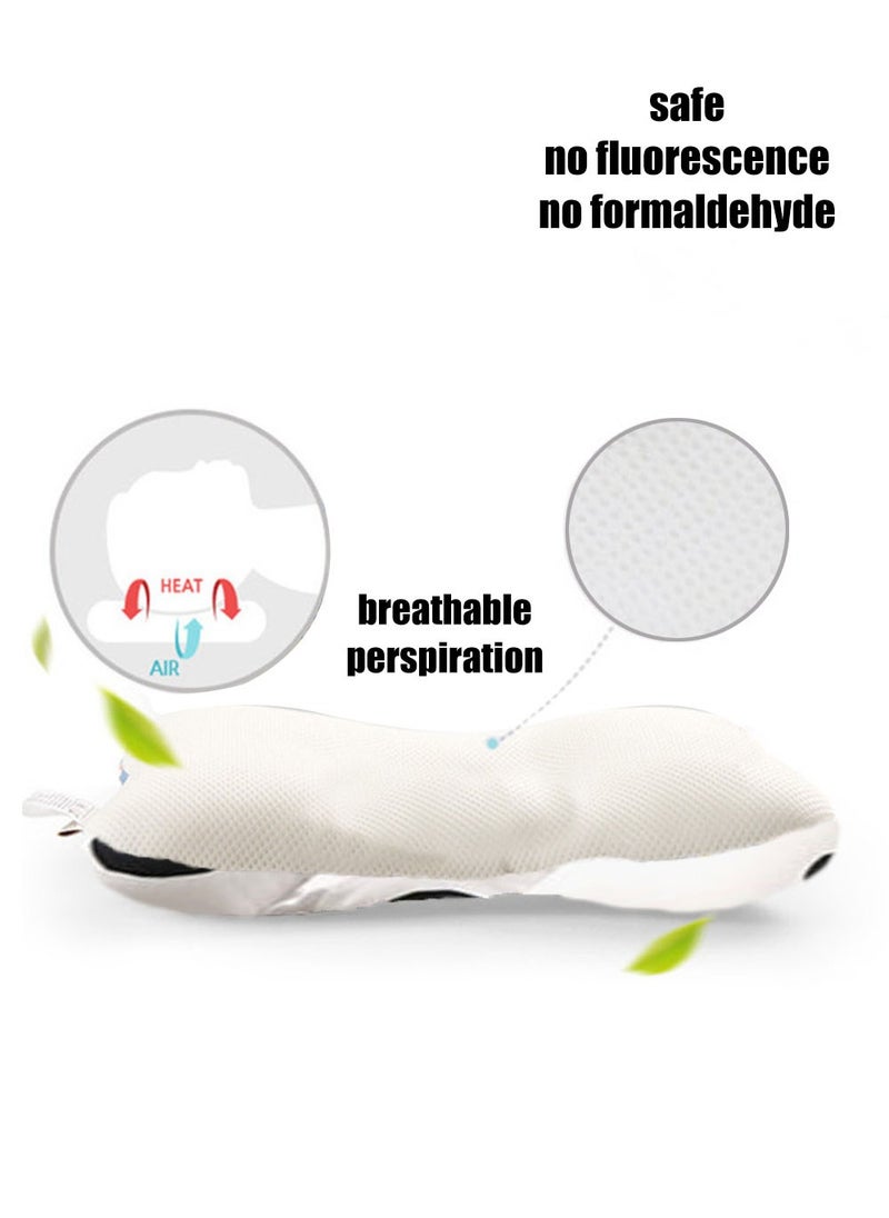 Generic - Newborn Baby Sleeping Nursing Pillows Prevent Flat Head，Baby Head Protection Pillows with Comfortable Portable Lightweight Breathable Shaping Pillows Pure Cotton Butterfly Neck Pillow 1 piece - Image 1