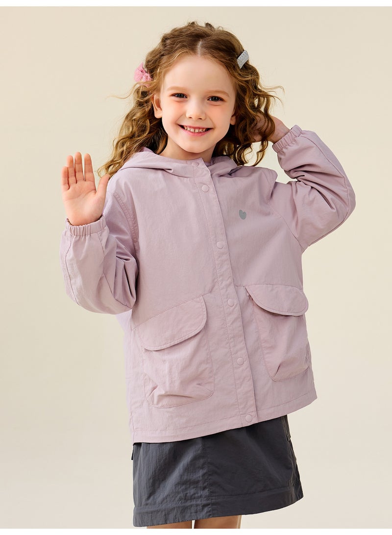 ميني بالا جاكيت رأس خفيف للاطفال غير منفصل جنسياً، منعش، مريح، تصميم جيب عملي، ذيل طويل، لارتداءه اليومي والخارجي العادي، معطف جديد للأطفال في فصل الربيع والخريف - Image 1