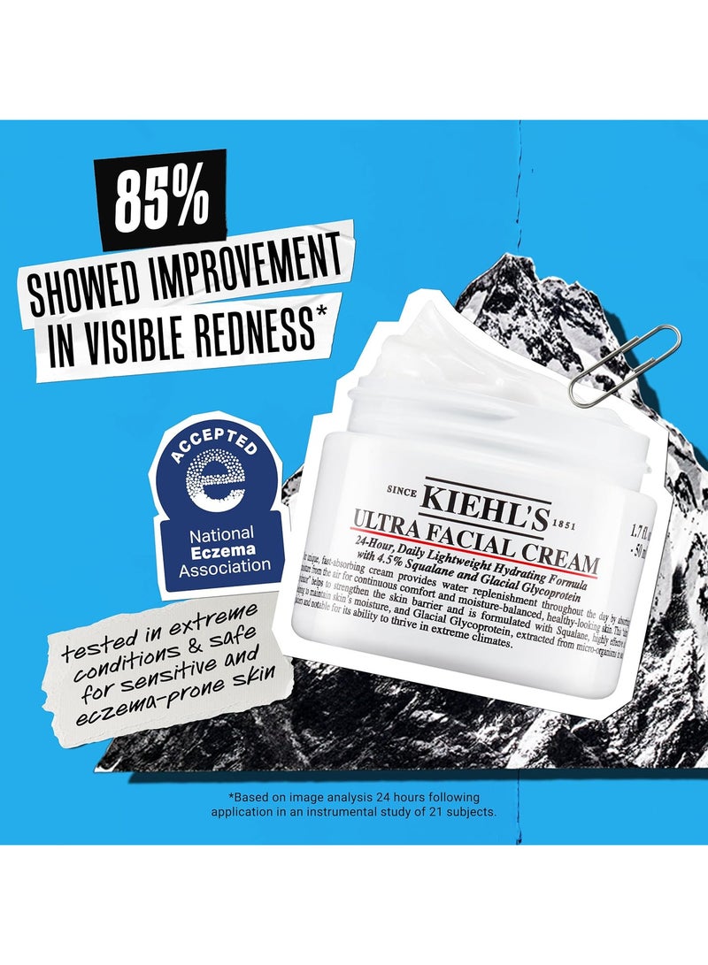 كييلز كريم الوجه الفائق ، مع 4.5٪ سكوالان لتعزيز حاجز رطوبة الجلد ، الجلد يشعر أنعم وأسلس ، ترطيب طويل الأمد ، سهل وسريع الامتصاص ، مناسبة لجميع أنواع الجلد - Image 5