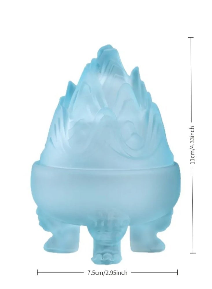 Traditional Liuli Glass Boshan Incense Burner, Three-Legged Decorative Censer for Bakhoor/Oud, Home & Festival Decor - Image 5