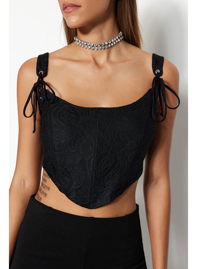 trendyol Woman Bustier Black  - Image 4