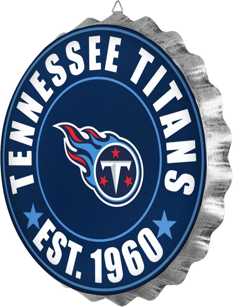 FOCO NFL Team Logo Metal Hanging Wall Bottle Cap Sign - Image 2
