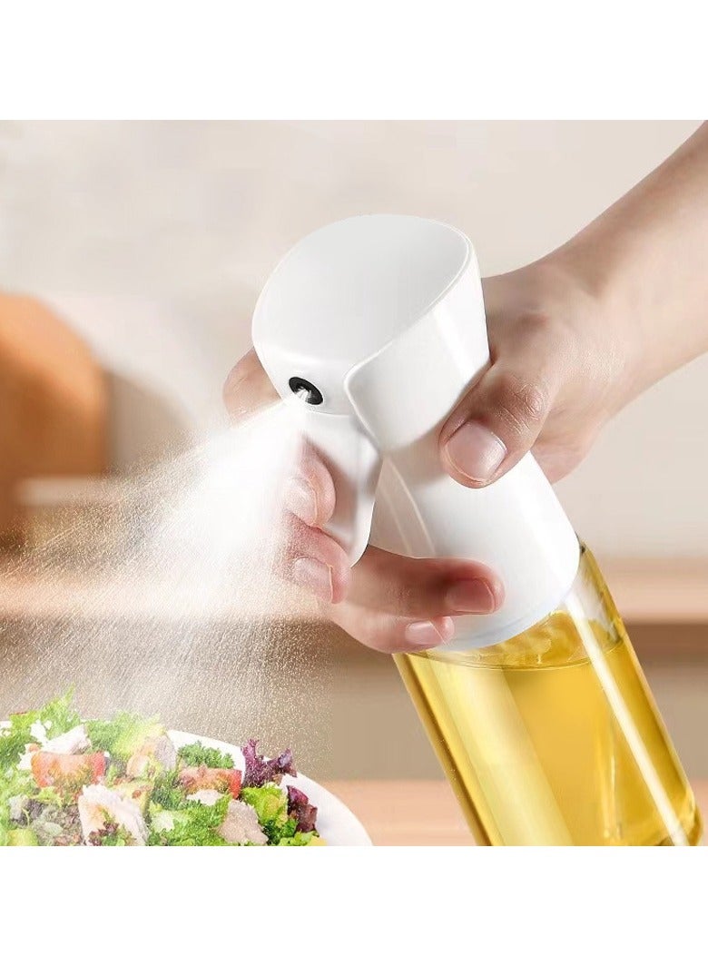 DUNISO 2-Piece Oil Spray Bottle - 200ml Durable Food-Grade Glass for Air Fryer, Healthy Cooking, BBQ, Frying, Salad, Baking,Travel-Ergonomic Non-Slip Handle, Wide Mouth Design, Leak-Proof