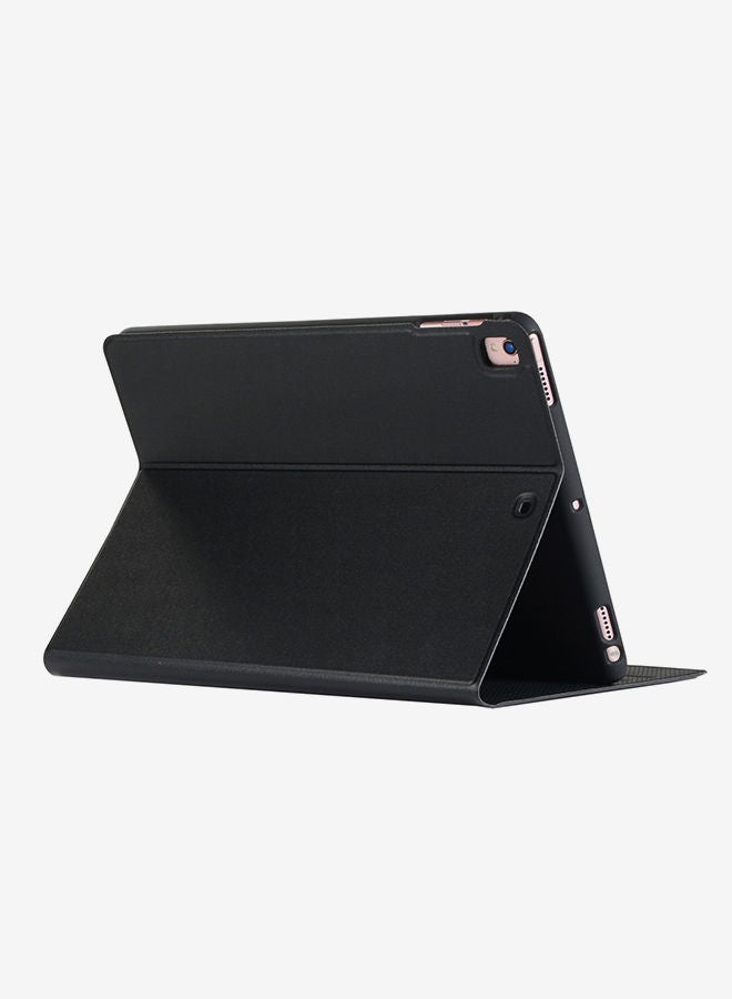 نيبمينينت غطاء واق من البولي يوريثان الحراري والجلد المرن مع حامل لجهاز أبل آي باد 10.2 أسود - Image 3