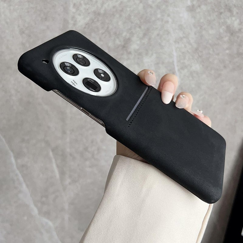 erorex For OnePlus 13R / OnePlus Ace 5  Feel Sheepskin Card Slot Phone Case(Black) - Image 4