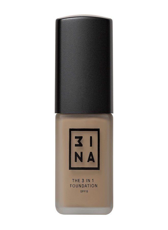 3INA The 3-in-1 Foundation - Liquid Foundation with SPF 15 - 12-Hour, Light to Medium Coverage - Skincare, Concealer, Coverage in One - 215 - 1.01 oz - Image 1