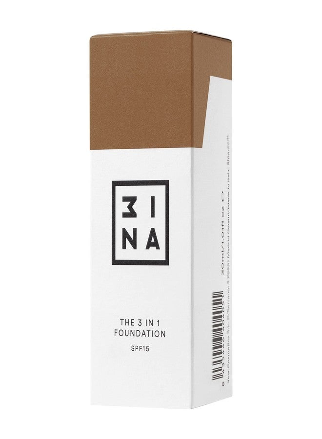 3INA The 3-in-1 Foundation - Liquid Foundation with SPF 15 - 12-Hour, Light to Medium Coverage - Skincare, Concealer, Coverage in One - 215 - 1.01 oz - Image 3
