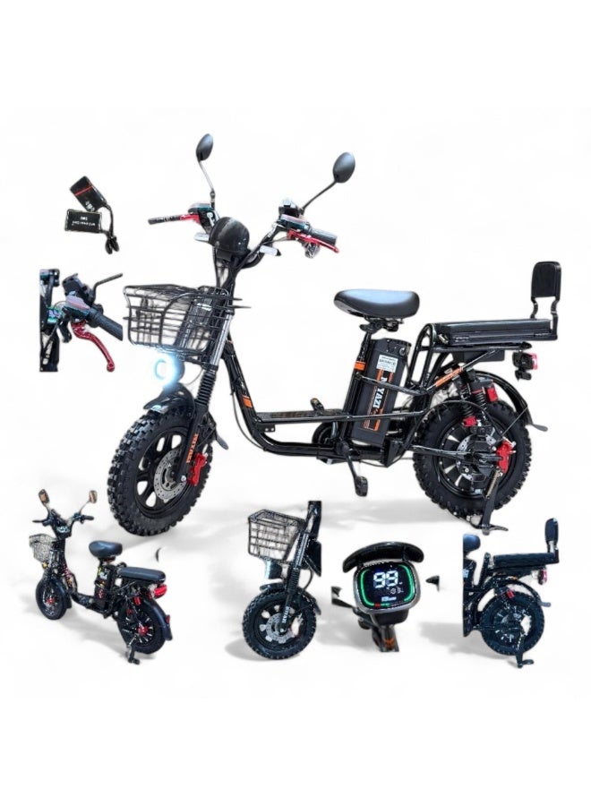 60V electric scooter and bicycle, 16-inch mountain tire - Image 1