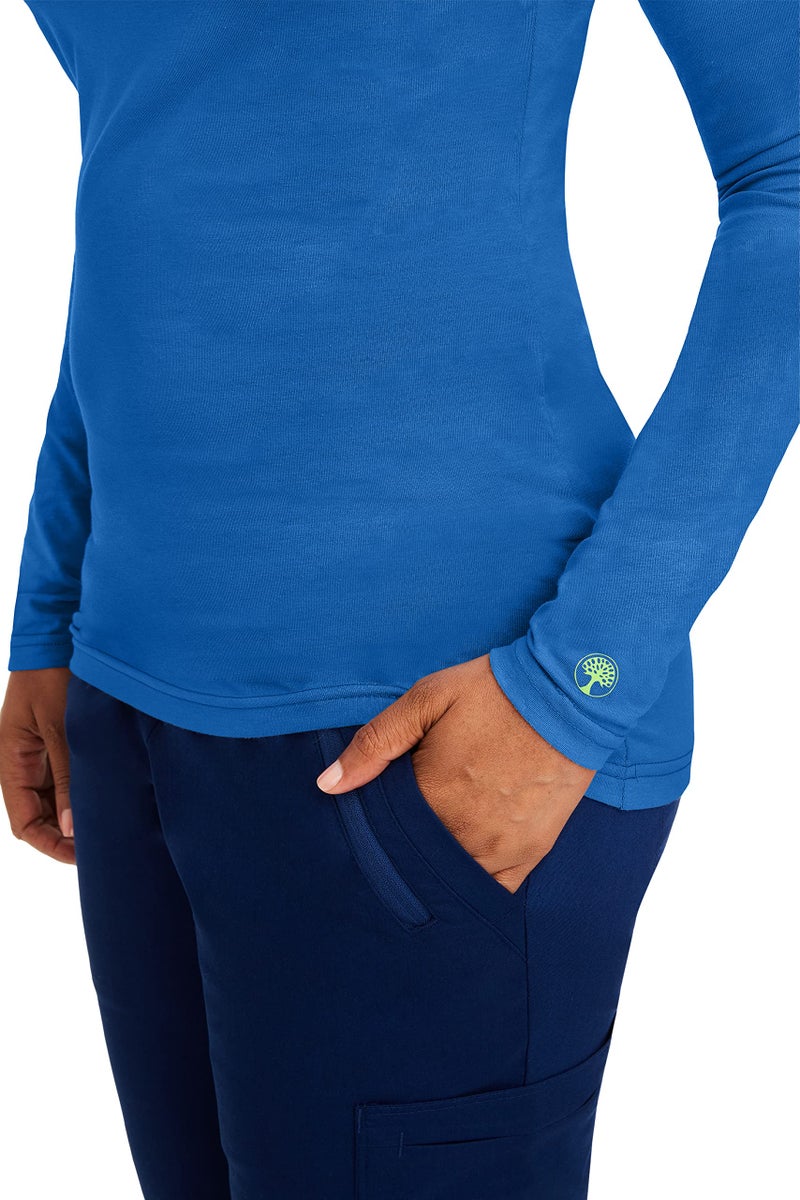 Healing Hands Women's Underscrub Soft Knit Melissa Longsleeve Scrub Tee with Breathable & Easy Care Fabric 5047, L, Royal - Image 4