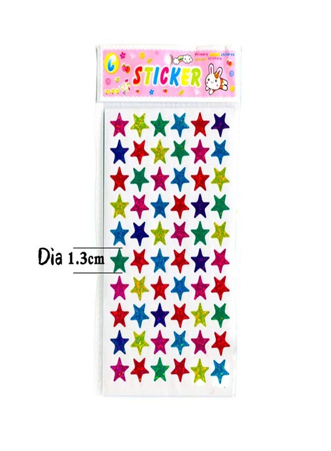 DOYIFun Pack of 1560pcs 1cm&1.3cm Self Adhesive Assorted Colors Laser Shiny Sparkle Star Stickers Kids Students Rewards Teachers Supplies(1cm&1.3cm) - Image 4