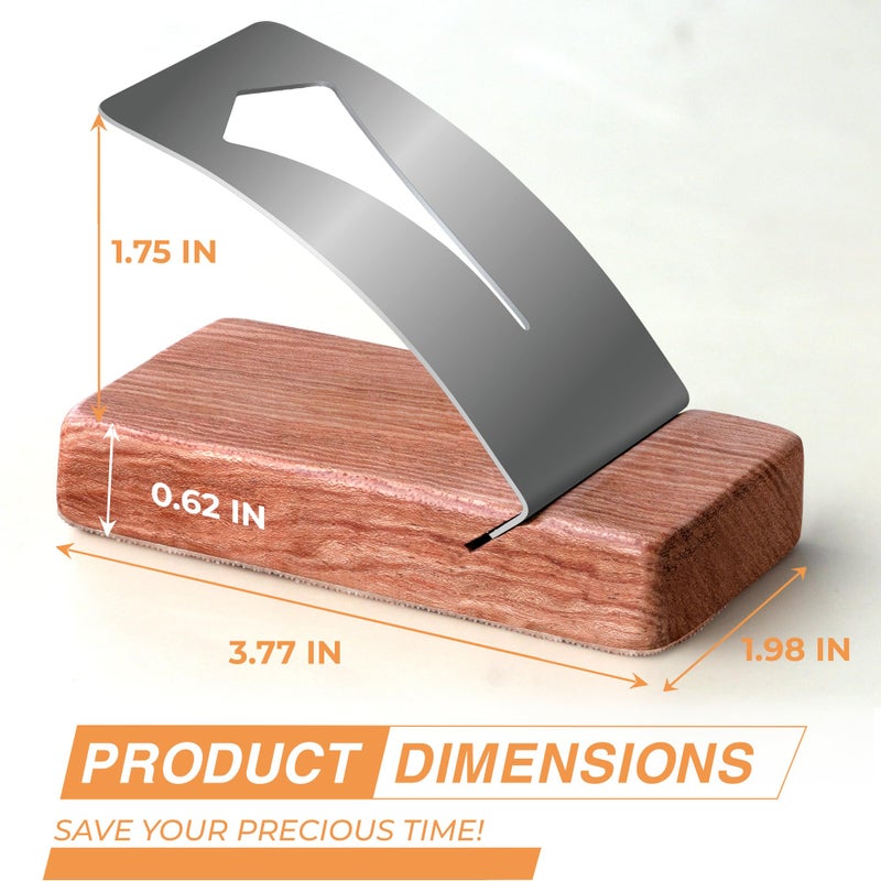 Savina Zipper Jig Tool, Hardwood & Stainless Steel Zipper Installing Tool for Dresses & Pants, Works with Various Sizes, Tool for Sewing. - Image 5