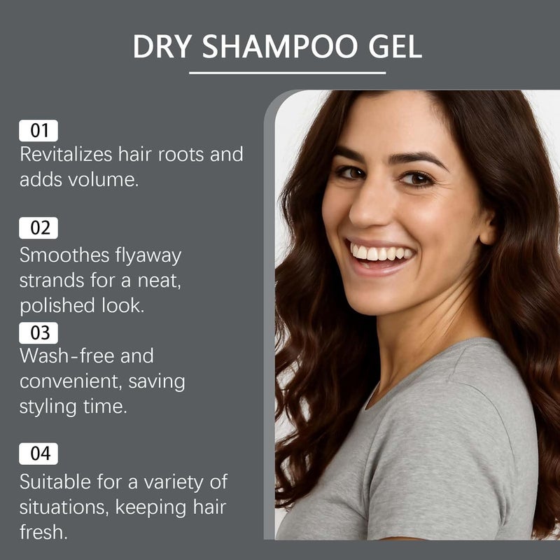 Che Boho Natural Dry Shampoo Gel - dry hair shampoo | Dry Shampoo Paste for Volumizing Texture and Oil Absorber - Image 5