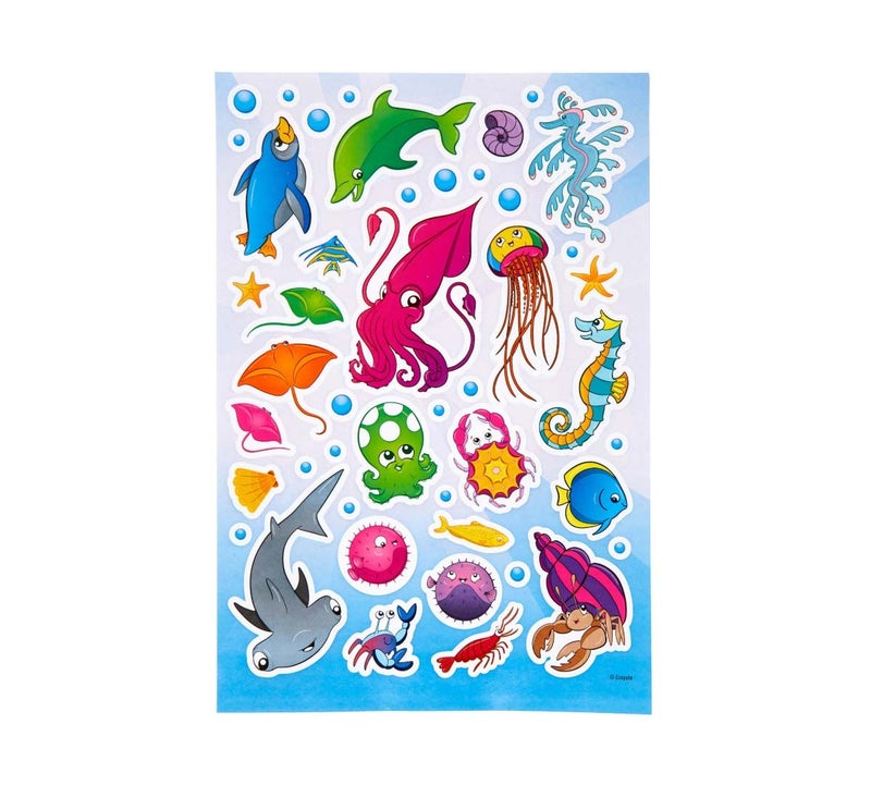 Crayola Under The Sea 96 Coloring Pages and Stickers, Coloring Book - Image 2