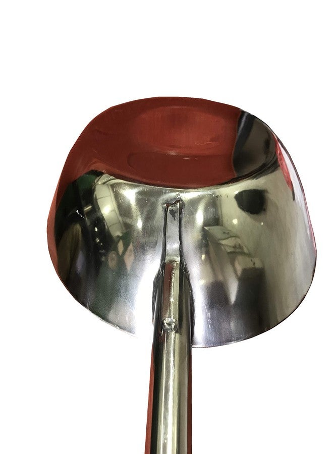 ENGARC Stainless Steel Indian Fry Pan with Long Handle (10 Inches) - Image 2