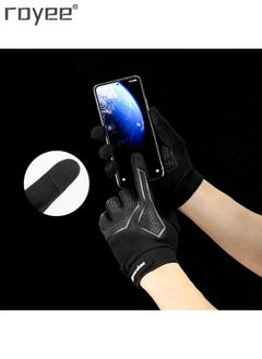 Royee Cycling Gloves Bike Gloves for Men,  Breathable Shock-Absorbing Gel pad Touch Screen for Bicycling &Running& Driving  - Image 2