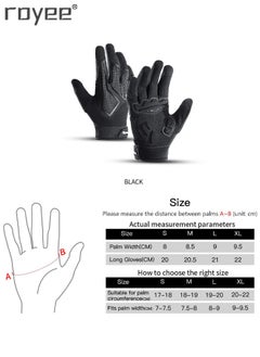 Royee Cycling Gloves Bike Gloves for Men,  Breathable Shock-Absorbing Gel pad Touch Screen for Bicycling &Running& Driving  - Image 4
