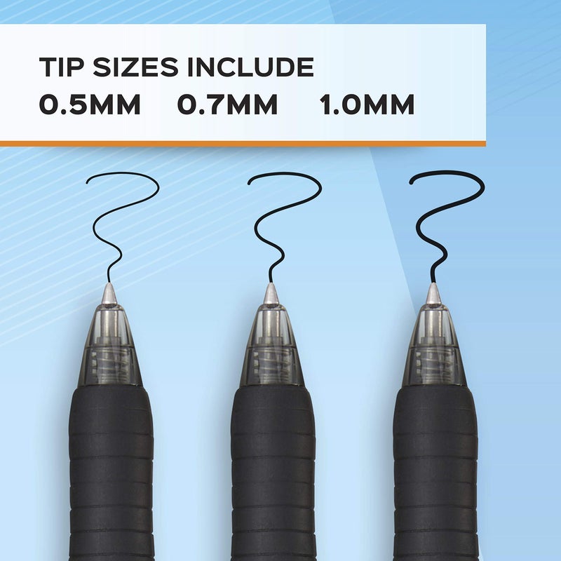 Paper Mate قلم قابل للسحب بروفايل 36 قطعة، قلم حبر جل 0.7 مم - Image 4