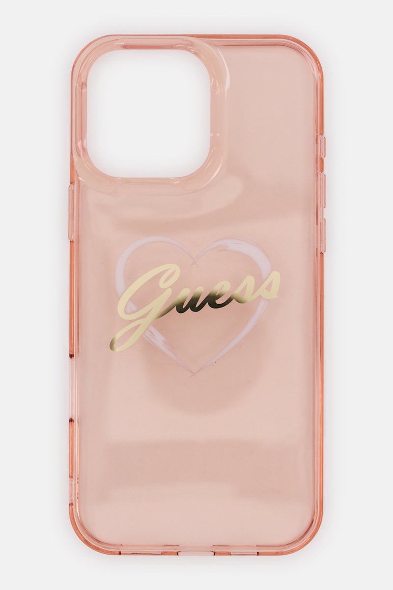 GUESS iPhone 16 Pro Max Mobile Case, Pink - Image 1