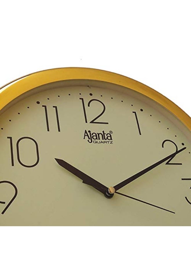 Ajanta ساعة حائط أنالوج كواتز تجريدية أجانتا – 260 مم × 260 مم × 33 مم – تصميم مربع حديث بلون العاج – حركة صامتة – ساعة حائط زخرفية للمنزل والمكتب وغرفة المعيشة (موديل 957-عاج) - Image 2