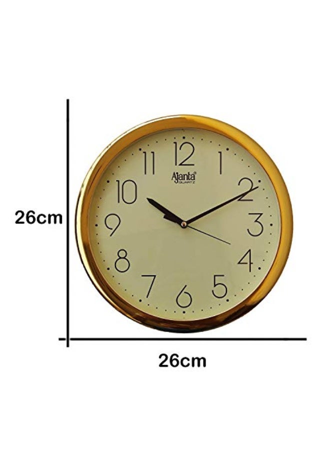 Ajanta ساعة حائط أنالوج كواتز تجريدية أجانتا – 260 مم × 260 مم × 33 مم – تصميم مربع حديث بلون العاج – حركة صامتة – ساعة حائط زخرفية للمنزل والمكتب وغرفة المعيشة (موديل 957-عاج) - Image 3