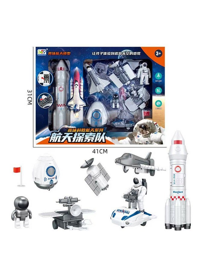 ثمانية شخصيات نماذج لصواريخ فضائية مصغرة