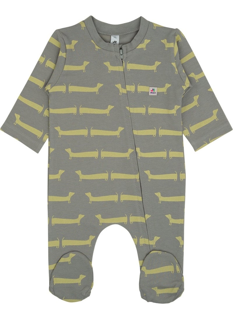 Jrmori Ms.r Printed Full-length Zipper Jumpsuit  - Image 1