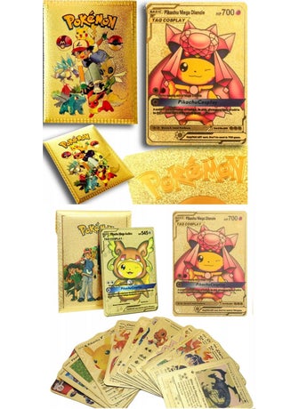 Toyfest Pokemon Game Card Tcg Gold Booster Pack - 2 Packs (20 Cards)  - Image 3