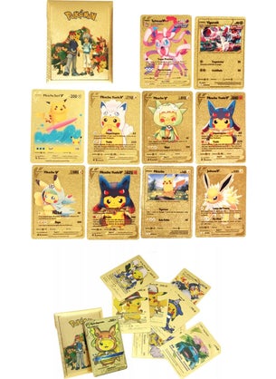 Toyfest Pokemon Game Card Tcg Gold Booster Pack - 2 Packs (20 Cards)  - Image 4