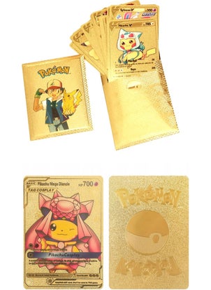 Toyfest Pokemon Game Card Tcg Gold Booster Pack - 2 Packs (20 Cards)  - Image 2