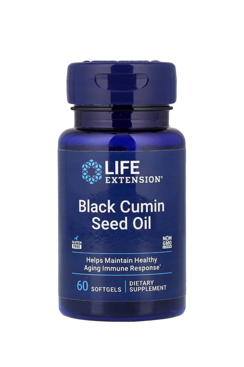 لايف إكستنشن زيت بذور الكمون الأسود 60 كبسولة هلامية (500 مجم لكل كبسولة هلامية) - Image 1
