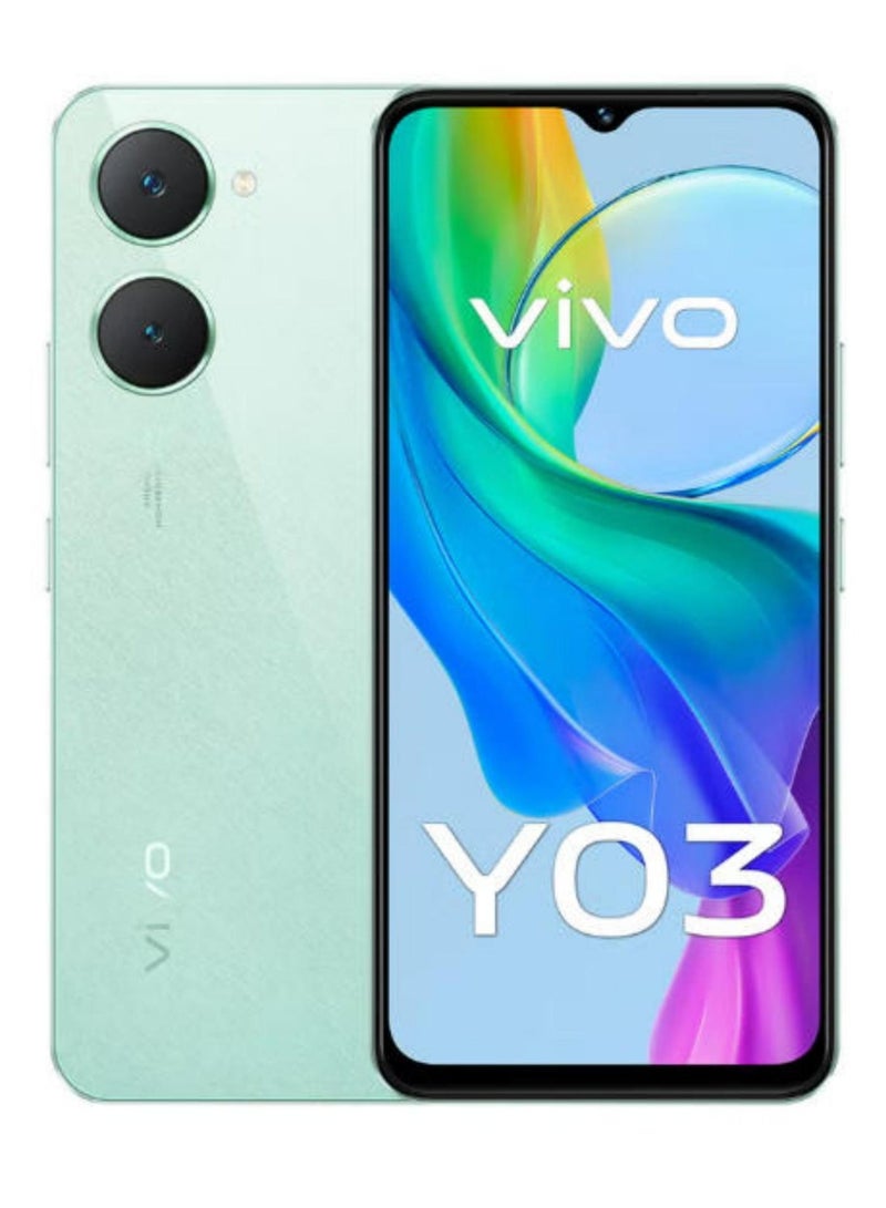 فيفو Y03 4G ثنائي الشريحة لون الجوهرة الأخضر 8 جيجابايت RAM 256 جيجابايت 4G LTE - النسخة الدولية - Image 1