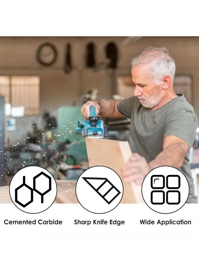 10Pcs Alloy Steel Planer Blades 82mm Reversible for Woodworking Machinery - Image 4