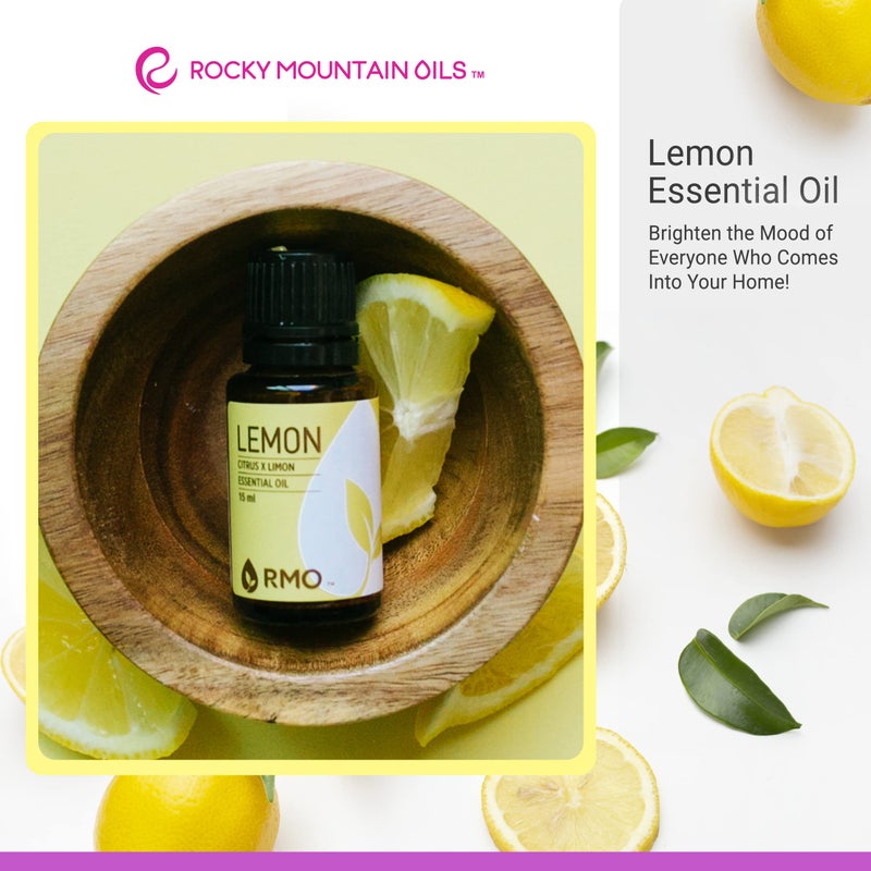 Rocky Mountain Oils Lemon Essential and Natural Aromatherapy Essential Oils for Diffuser, Topical, and Home - 15ml - Image 5