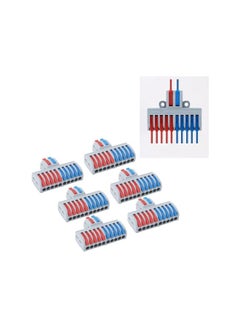 The Bros 6 Pcs Lever Wire Connectors, 2 in 10 Out Wire Connector, Compact Splicing Electrical Connectors, Quick Wiring Cable Connectors for Home Appliances, Lighting, Electrical Control  - Image 5