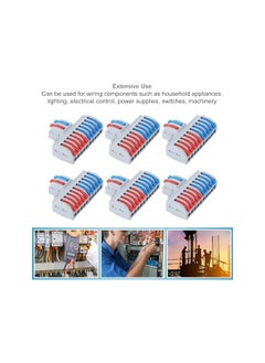 The Bros 6 Pcs Lever Wire Connectors, 2 in 10 Out Wire Connector, Compact Splicing Electrical Connectors, Quick Wiring Cable Connectors for Home Appliances, Lighting, Electrical Control  - Image 4