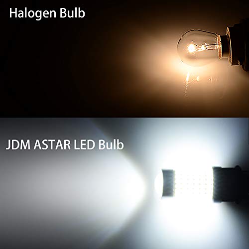 JDM ASTAR Extremely Bright 144-EX Chipsets 3056 3156 3057 3157 LED Bulbs with Projector for Backup Reverse Lights Only, Xenon White - Image 2