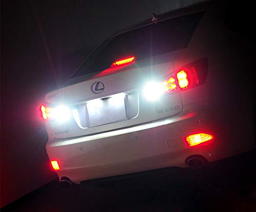 JDM ASTAR Extremely Bright 144-EX Chipsets 3056 3156 3057 3157 LED Bulbs with Projector for Backup Reverse Lights Only, Xenon White - Image 3