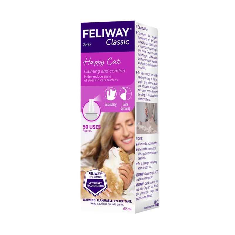 FELIWAY Classic Cat Calming Pheromone Spray (60 mL) - Image 2