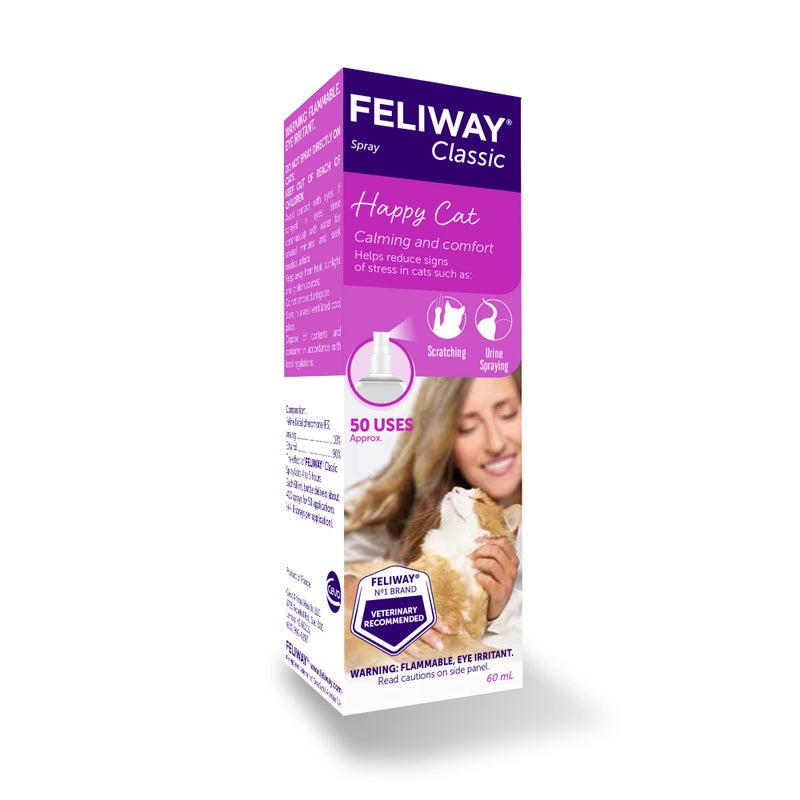 FELIWAY Classic Cat Calming Pheromone Spray (60 mL) - Image 3