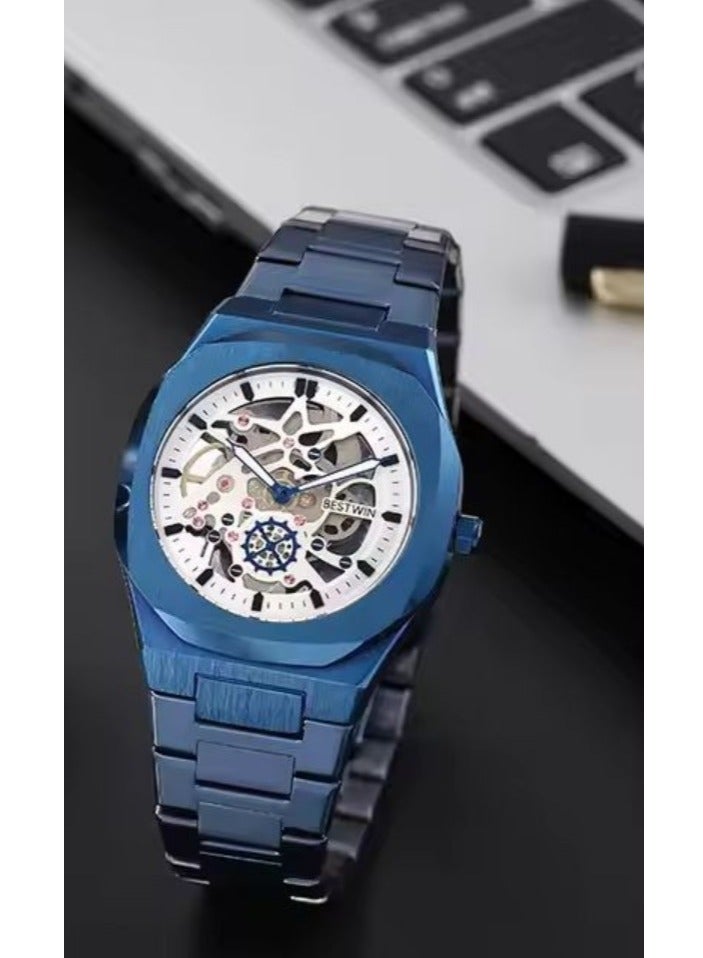 Bestwin Men's Quartz Watch High Quality Stainless Steel Band Life Waterproof Men's Watch B.W - Image 2