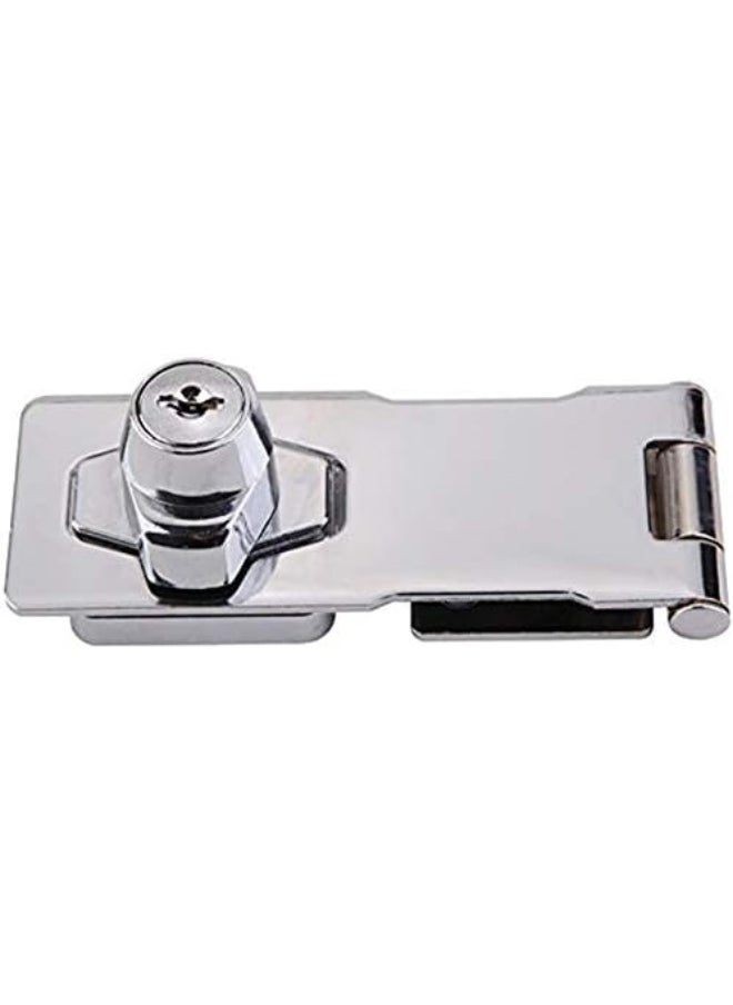 NJM Hasp & Staple Keyed Clasp Door Lock 4 Inch Heavy Quality (2 pcs)  - Image 2